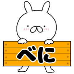 A dedicated name rabbit Beni