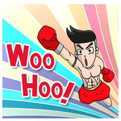 Muay Thai boxing Sticker En