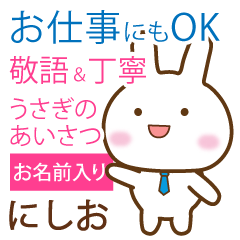 nishio_polite greetings Rabbit