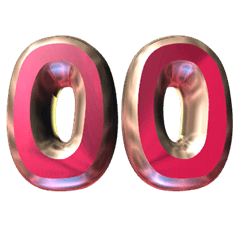 Beautiful numbers 3D (00-39) V.1