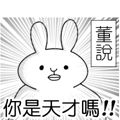 【董】專用 有趣的貼圖 白兔子