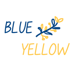 blue and yellow