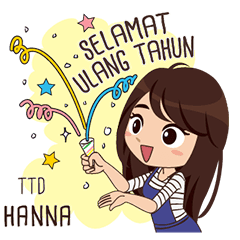 Sticker Nama Hanna