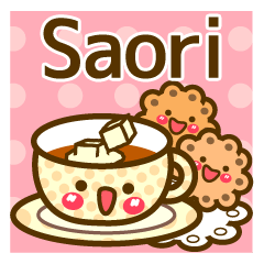 Use the stickers everyday "Saori"