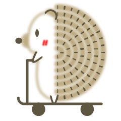 It is a cute hedgehog sticker2