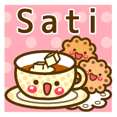 Use the stickers everyday "Sati"