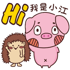 Coco Pig 2-Name stickers -Jiang