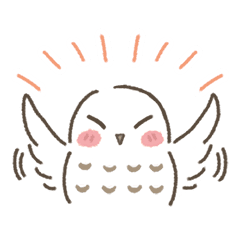 白フクロウスタンプ Line スタンプ Line Store 白フクロウスタンプ Line スタンプ Line Store