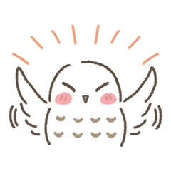 white owl Sticker