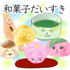 Reference C10368-69 Japanese Stickers Wagashi Stickers Sweets Stickers