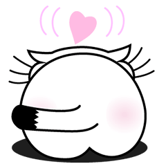 ねことんとん 白猫の身振り01