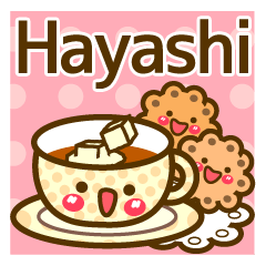 Use the stickers everyday "Hayashi"