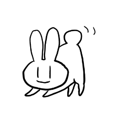 simple white rabbits