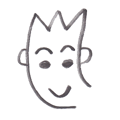 Ojisan sticker of the face