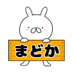 A dedicated name rabbit Madoka