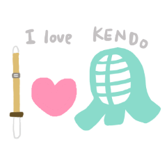 Sticker for supporting KENDO