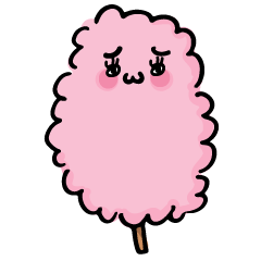 Lazy cotton candy and his friends