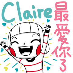 Claire's sticker