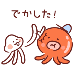 Octopus friends sticker 2
