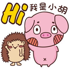 Coco Pig 2-Name stickers -Hu