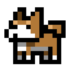 Pixel Art Siba Dog