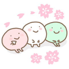 Three color dumpling sticker
