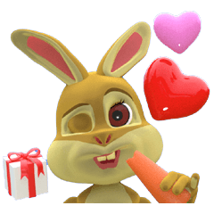 cute rabbit 3D
