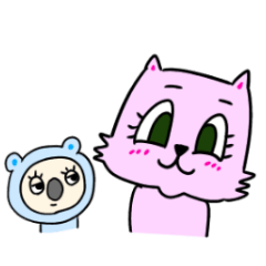 Pink cat and ... 1