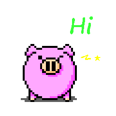 The dot style character "ball pig"