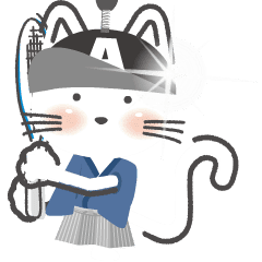 Licentious cat! A! samurai Tennis ver.