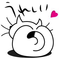 ねことんとん 白猫の気持ち01 Line スタンプ Line Store