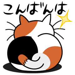 ねことんとん 三毛猫の日常会話01