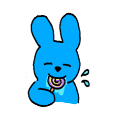 cheeky Blue Rabbit