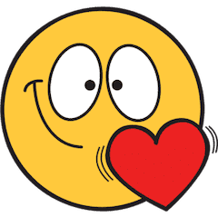 Emojidom amor feliz emoji adesivos