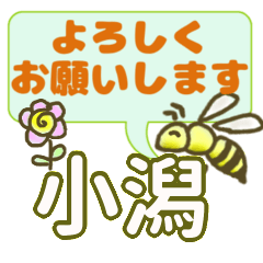 小潟「おがた」さん、でか文字会話。