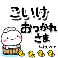 無難な【こいけ】専用のしろまるデカ文字