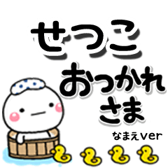 無難な【せつこ】専用のしろまるデカ文字
