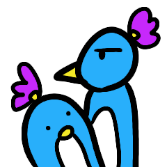 Saguins: penguins with flowers