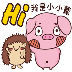 Coco Pig 2-Name stickers -SIAO SIAO SYUN