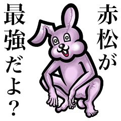 Pink bunny sticker! Akamatsu