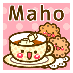 Use the stickers everyday "Maho_"