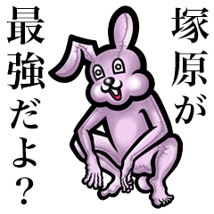 Pink bunny sticker! Tsukahara