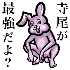 Pink bunny sticker! Terao