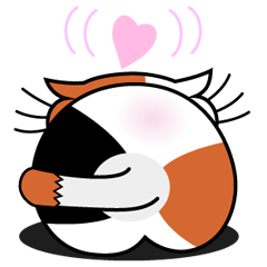 ねことんとん 三毛猫の身振り01