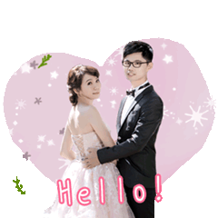 蔡政學& 劉汶欣 甜蜜婚紗貼圖