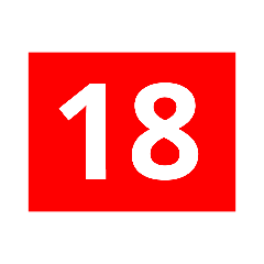 Numbers 00-39 Red