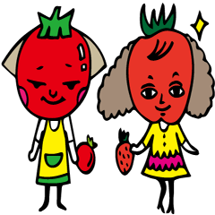 tomato girl&strawberry girl