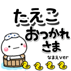 無難な【たえこ】専用のしろまるデカ文字