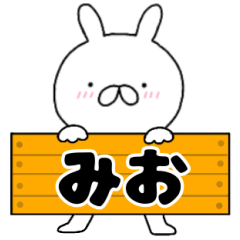 A dedicated name rabbit Mio