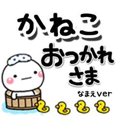 無難な【かねこ】専用のしろまるデカ文字